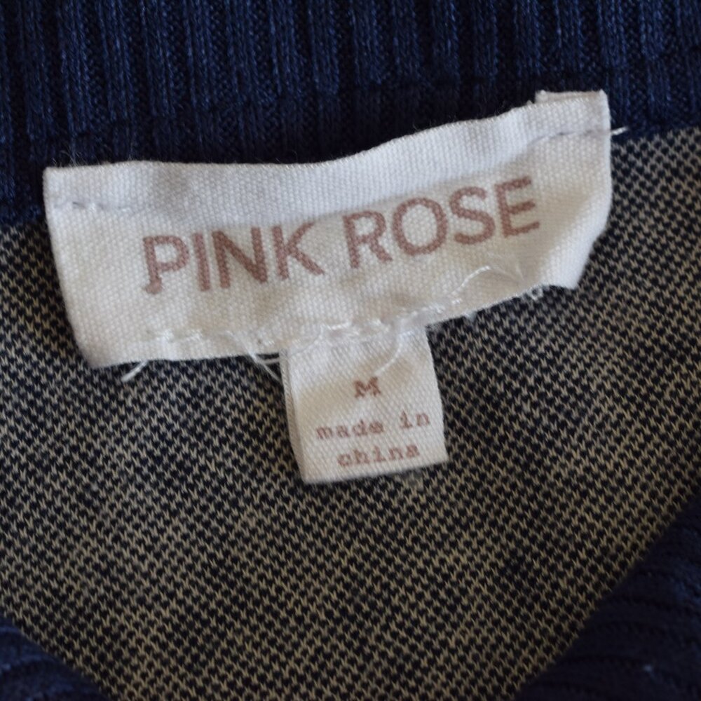 Poly/Rayon Spandex Short-Sleeved collared blouse‎ by Pink Rose size M - Picture 10 of 11